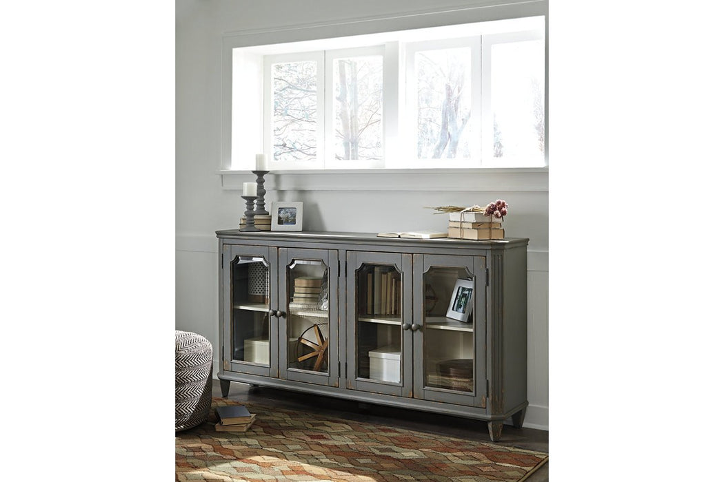 Mirimyn Antique Gray Accent Cabinet - Lara Furniture