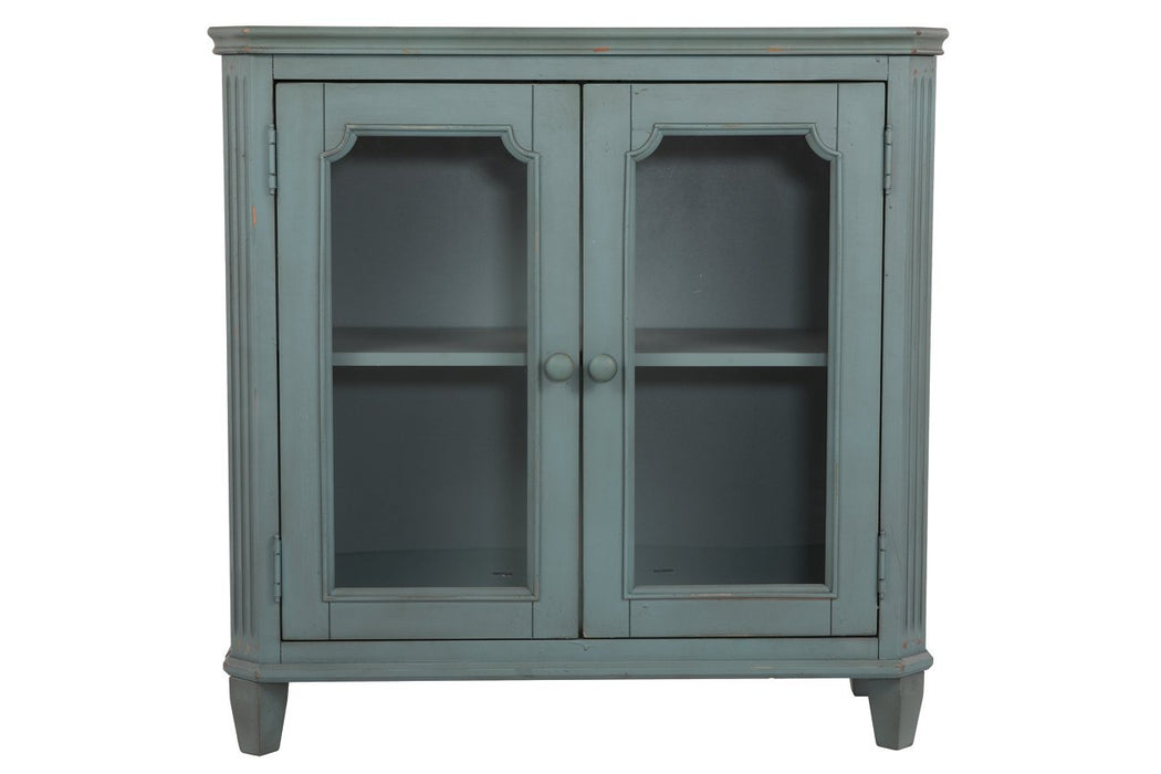 Mirimyn Antique Teal Accent Cabinet - Lara Furniture