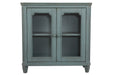 Mirimyn Antique Teal Accent Cabinet - Lara Furniture