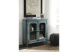 Mirimyn Antique Teal Accent Cabinet - Lara Furniture