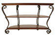 Nestor Medium Brown Sofa/Console Table - Lara Furniture