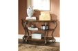 Nestor Medium Brown Sofa/Console Table - Lara Furniture