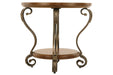 Nestor Medium Brown End Table - Lara Furniture