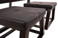 Kelton Espresso Coffee Table with Nesting Stools - Lara Furniture