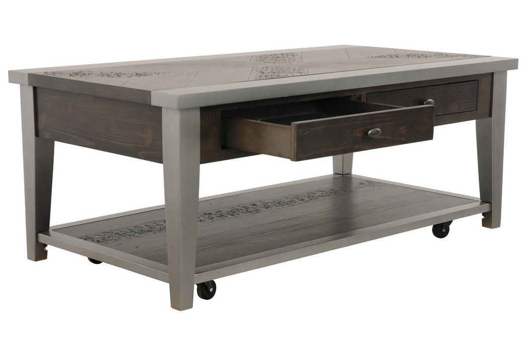 Branbury Grayish Brown Coffee Table - Lara Furniture