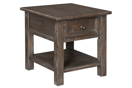 Wyndahl Rustic Brown End Table - Lara Furniture