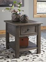 Wyndahl Rustic Brown End Table - Lara Furniture