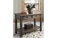 Wyndahl Rustic Brown Sofa/Console Table - Lara Furniture