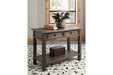 Wyndahl Rustic Brown Sofa/Console Table - Lara Furniture