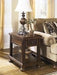 Porter Rustic Brown Chairside End Table - Lara Furniture