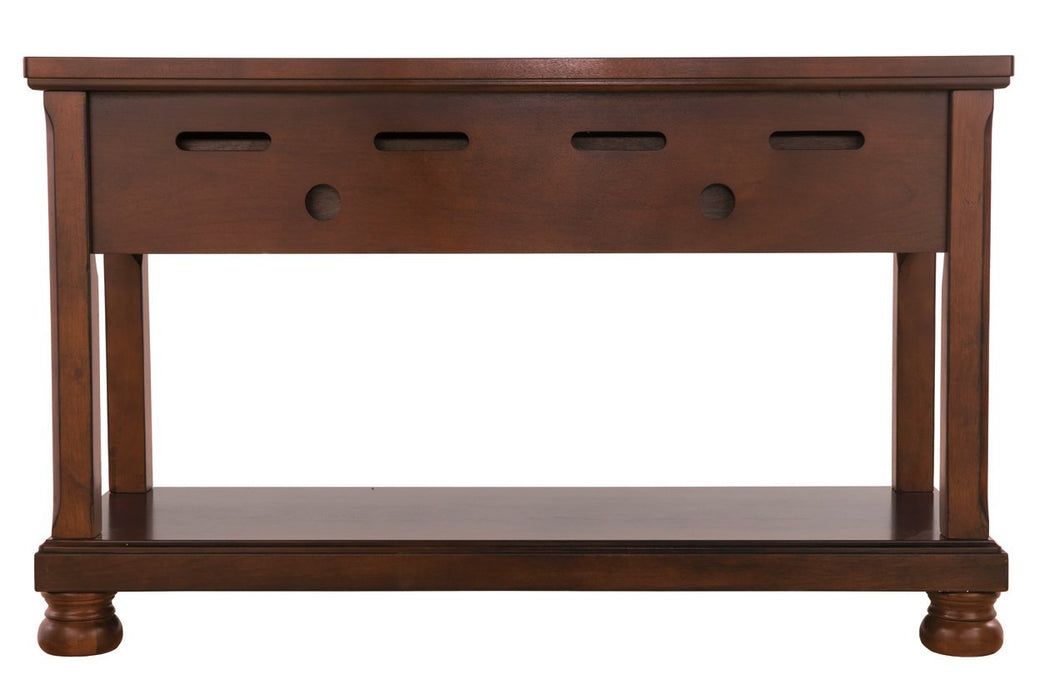 Porter Rustic Brown Sofa/Console Table - Lara Furniture