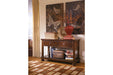 Porter Rustic Brown Sofa/Console Table - Lara Furniture