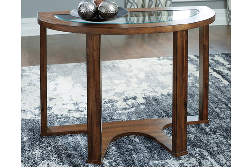 Hannery Brown Sofa/Console Table - Lara Furniture