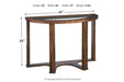 Hannery Brown Sofa/Console Table - Lara Furniture