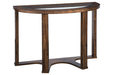 Hannery Brown Sofa/Console Table - Lara Furniture