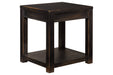 Gavelston Black End Table - Lara Furniture