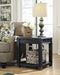 Gavelston Black End Table - Lara Furniture