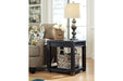 Gavelston Black End Table - Lara Furniture