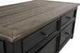 Tyler Creek Grayish Brown/Black Coffee Table with Lift Top - Lara Furniture