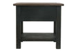 Tyler Creek Grayish Brown/Black End Table - Lara Furniture