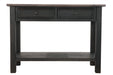 Tyler Creek Grayish Brown/Black Sofa/Console Table - Lara Furniture