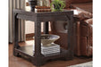 Rogness Rustic Brown End Table - Lara Furniture