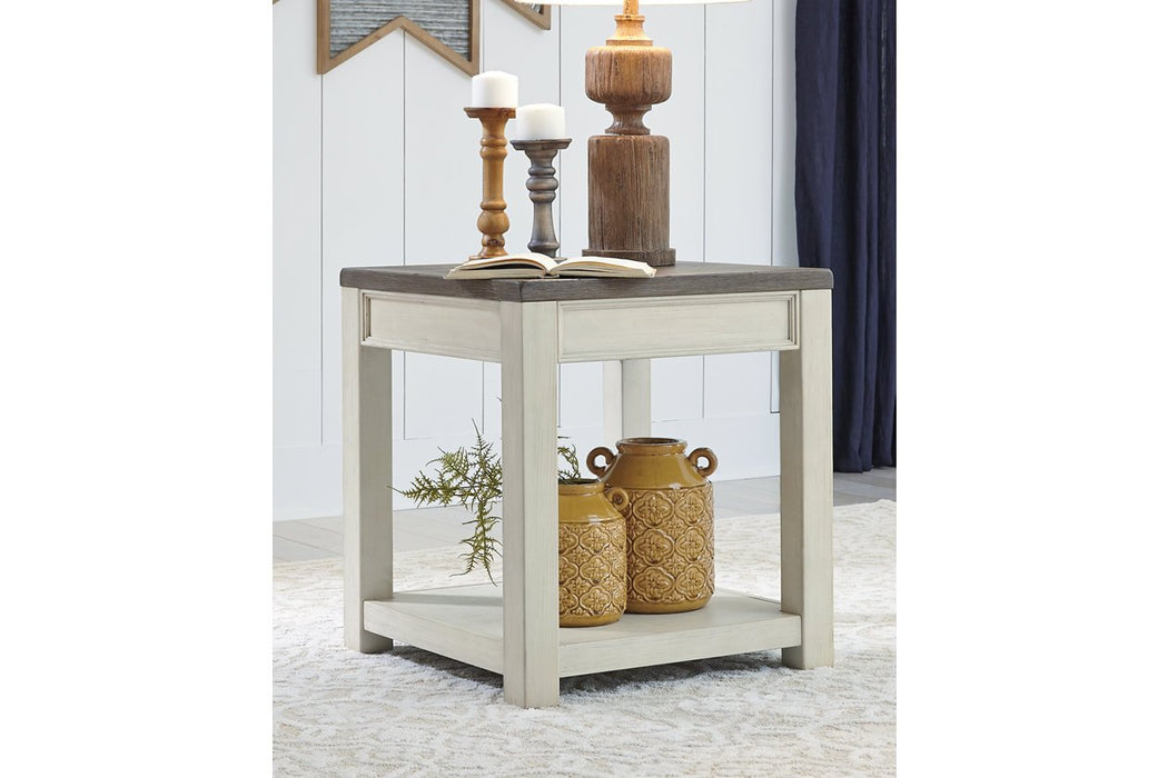 Bolanburg Brown/White End Table - Lara Furniture