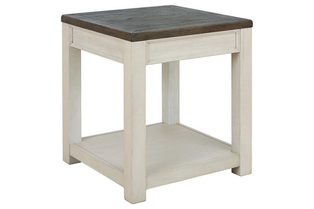 Bolanburg Brown/White End Table - Lara Furniture