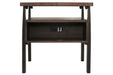 Vailbry Brown End Table - Lara Furniture