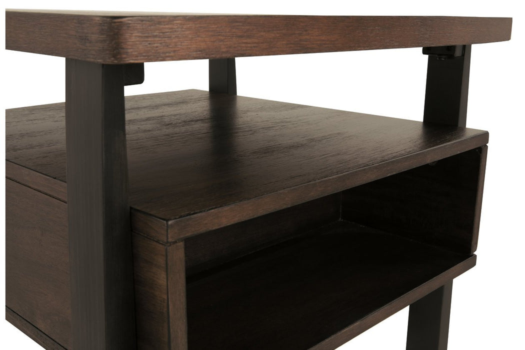 Vailbry Brown End Table - Lara Furniture