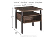 Vailbry Brown End Table - Lara Furniture