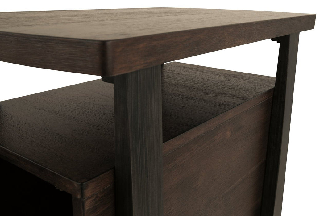 Vailbry Brown Chairside End Table - Lara Furniture