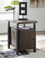 Vailbry Brown Chairside End Table - Lara Furniture