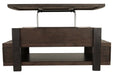 Vailbry Brown Coffee Table with Lift Top - Lara Furniture