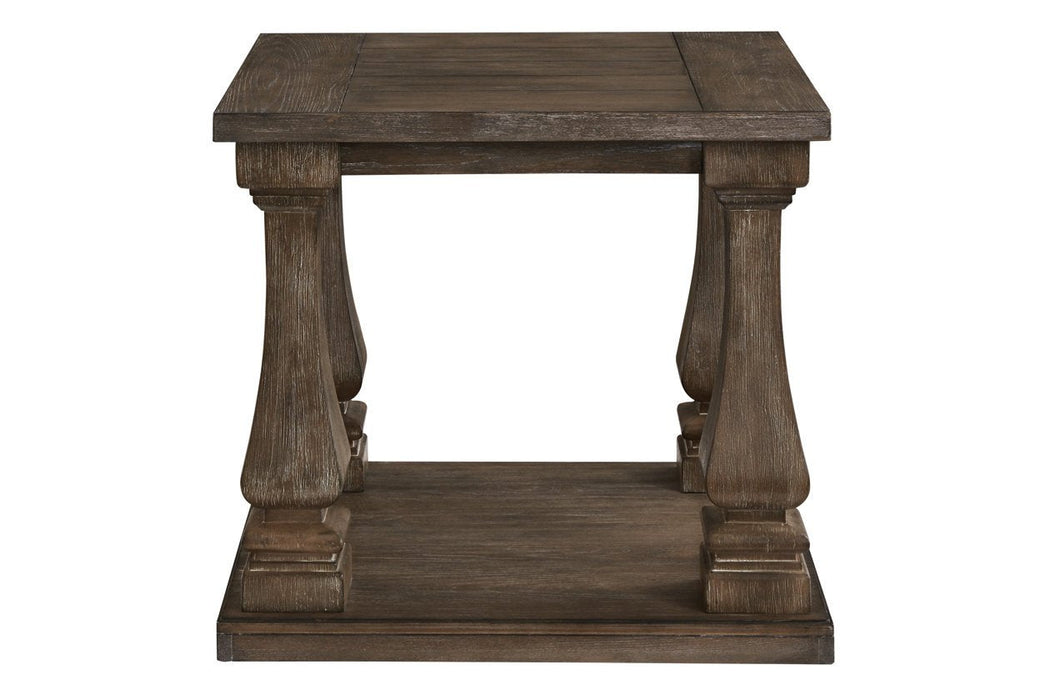 Johnelle Gray End Table - Lara Furniture