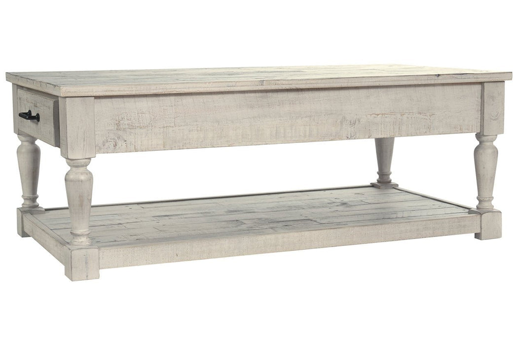 Shawnalore Whitewash Coffee Table - Lara Furniture