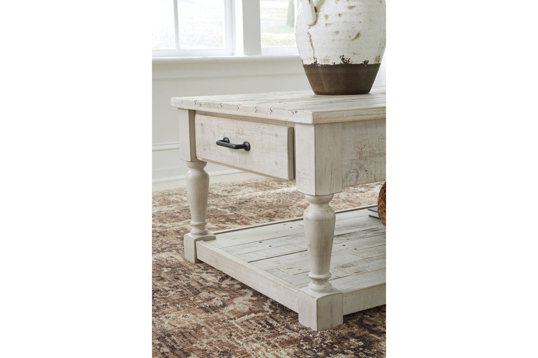 Shawnalore Whitewash Coffee Table - Lara Furniture