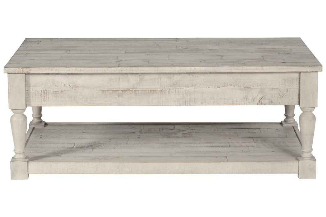 Shawnalore Whitewash Coffee Table - Lara Furniture