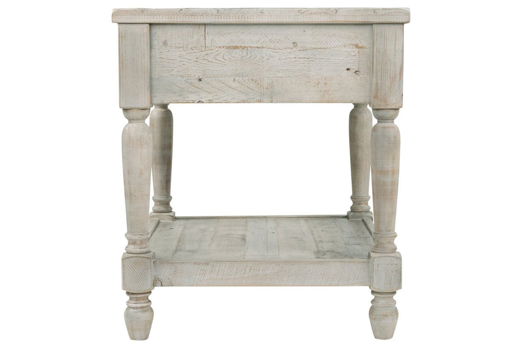 Shawnalore Whitewash End Table - Lara Furniture