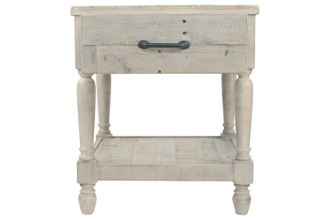 Shawnalore Whitewash End Table - Lara Furniture