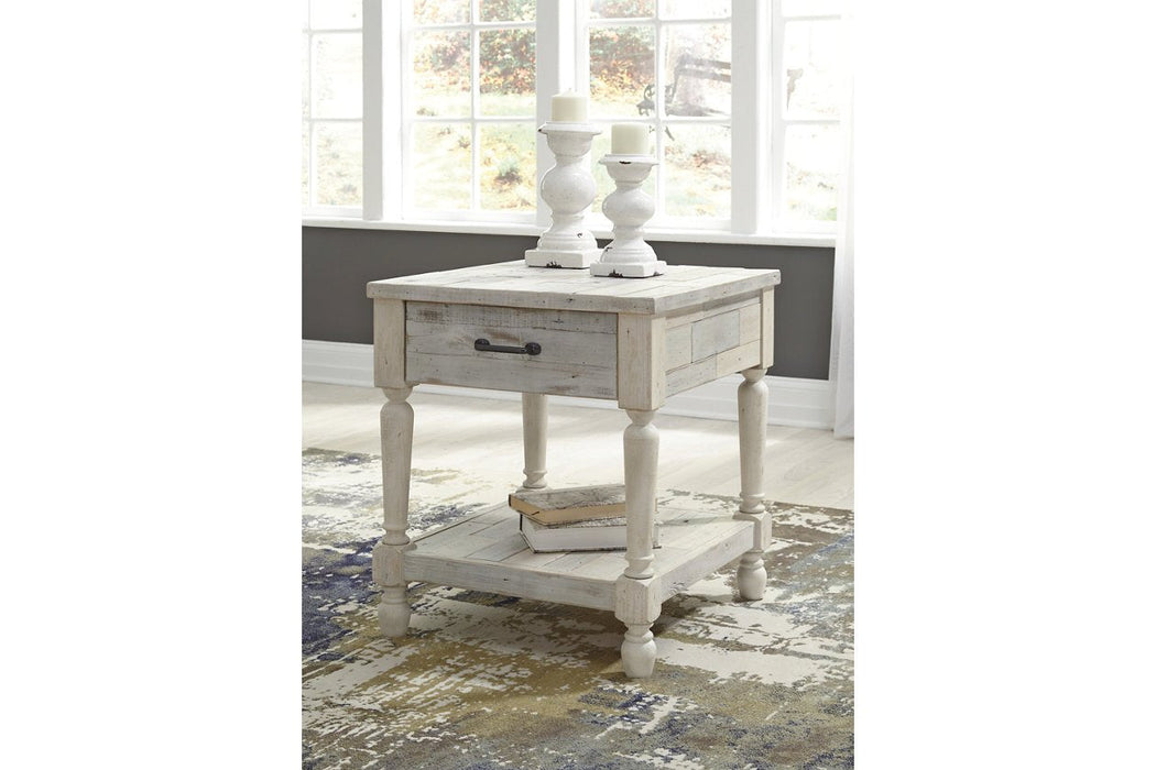 Shawnalore Whitewash End Table - Lara Furniture