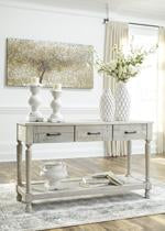 Shawnalore Whitewash Sofa/Console Table - Lara Furniture