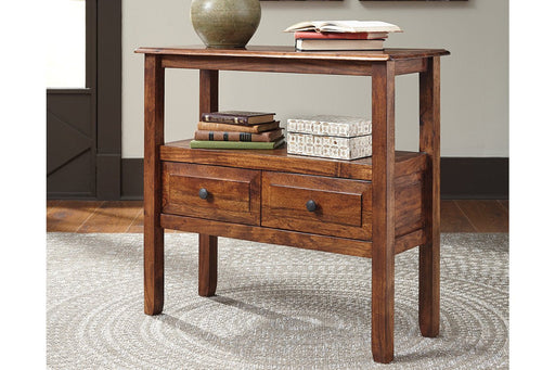 Abbonto Warm Brown Accent Table - Lara Furniture