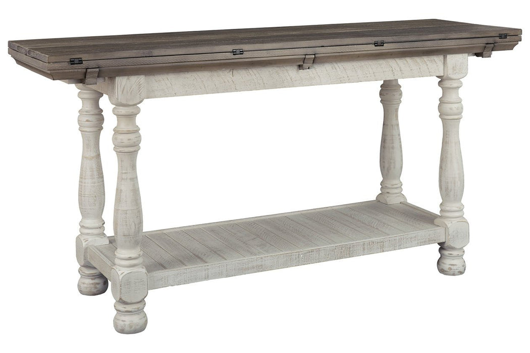 Havalance Gray/White Sofa/Console Table - Lara Furniture