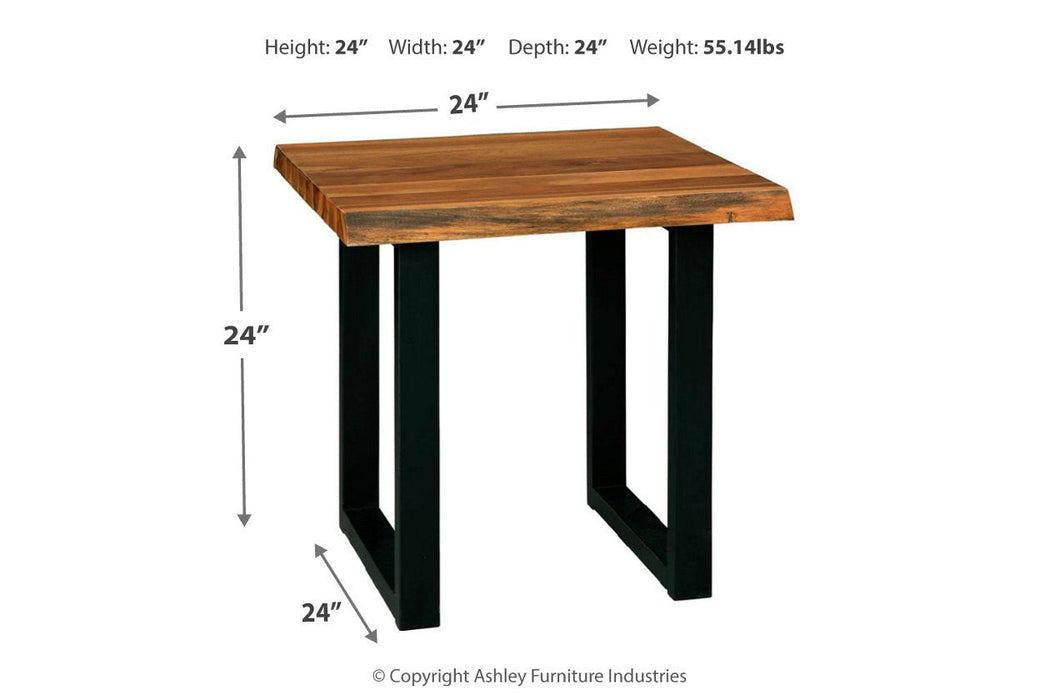 Brosward Two-tone End Table - Lara Furniture