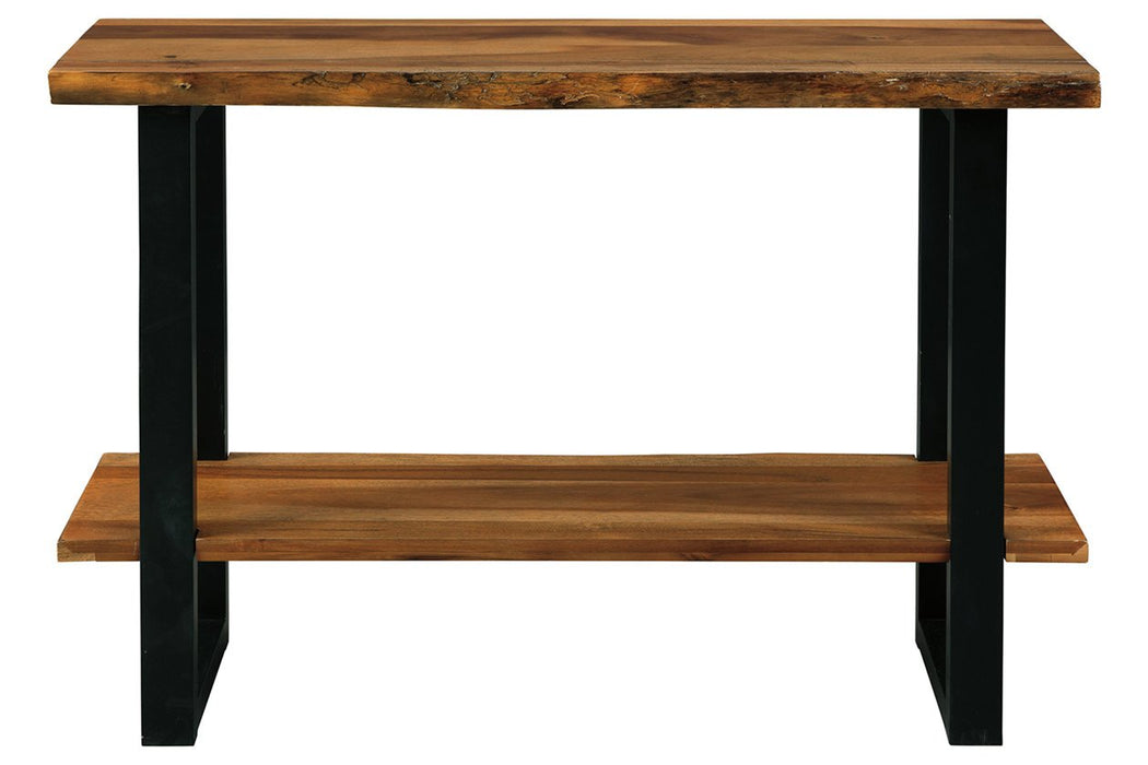 Brosward Two-tone Sofa/Console Table - Lara Furniture