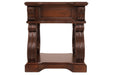 Alymere Rustic Brown End Table - Lara Furniture