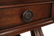 Alymere Rustic Brown End Table - Lara Furniture