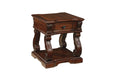 Alymere Rustic Brown End Table - Lara Furniture