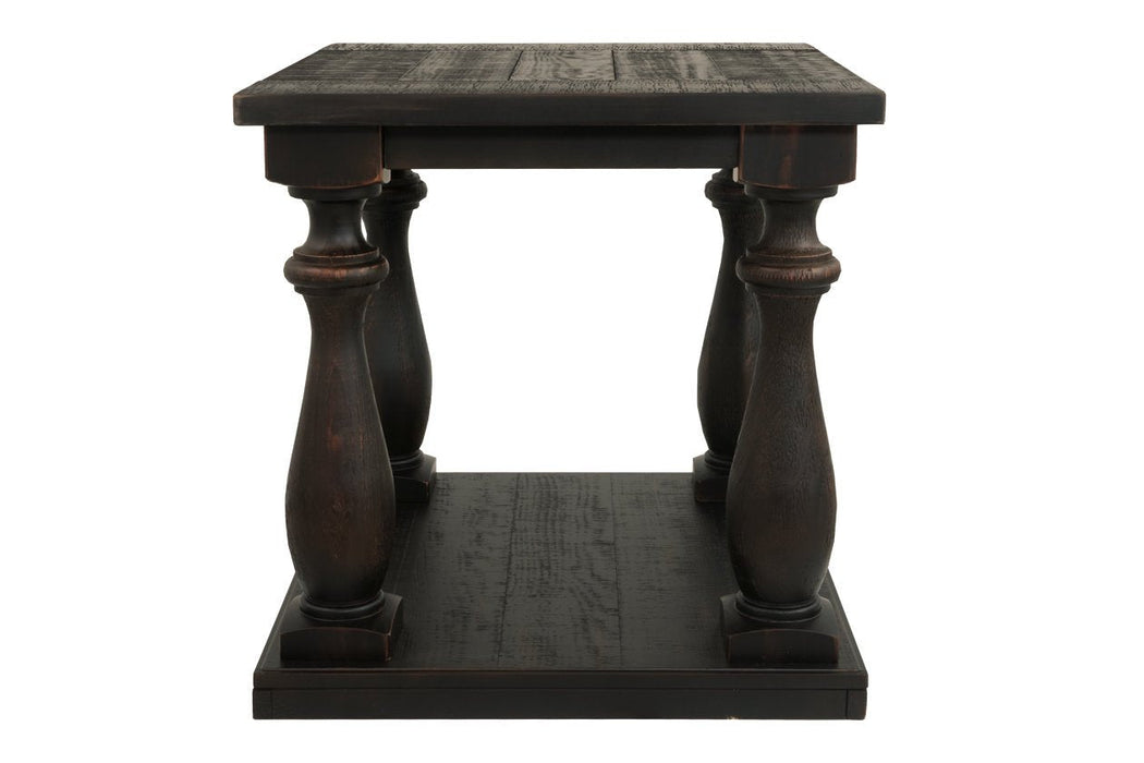 Mallacar Black End Table - Lara Furniture